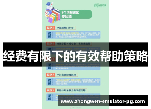 经费有限下的有效帮助策略