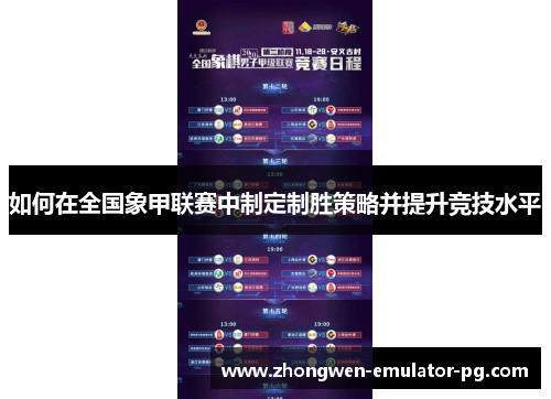 如何在全国象甲联赛中制定制胜策略并提升竞技水平