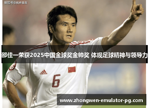 邵佳一荣获2025中国金球奖金帅奖 体现足球精神与领导力